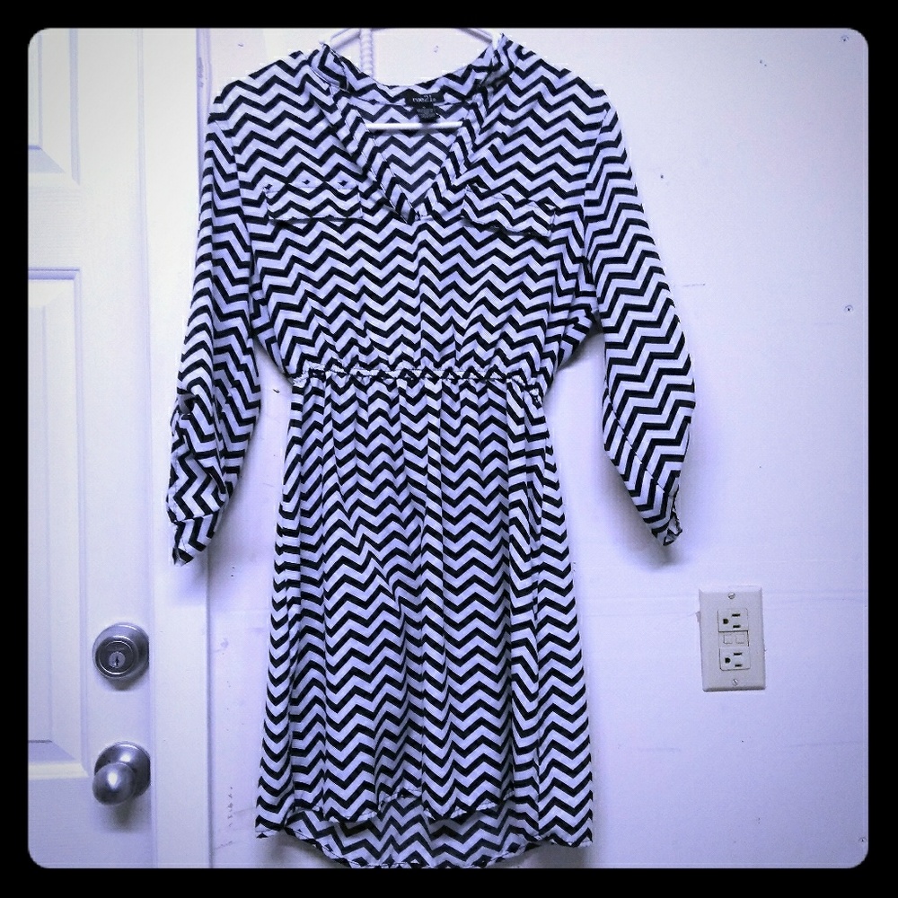 Black and white dress